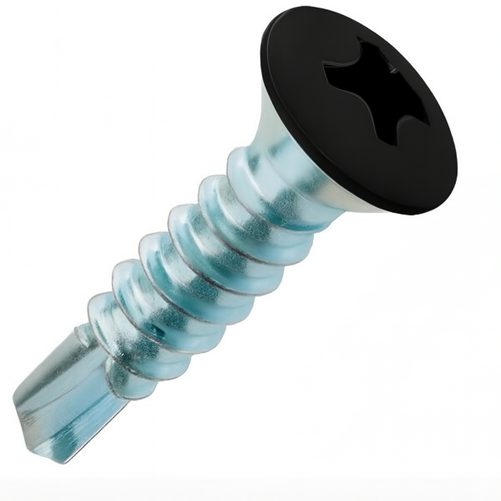 8-18 X 1 PH OVAL SDS PT.#18 BLACK  ZN